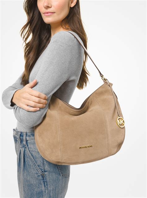 michael kors brooke large hobo|Brooke Large Pebbled Leather Shoulder Bag .